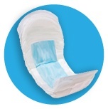 Long incontinence pads