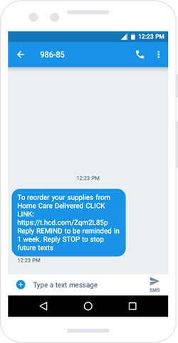 Text to Reorder Step 1