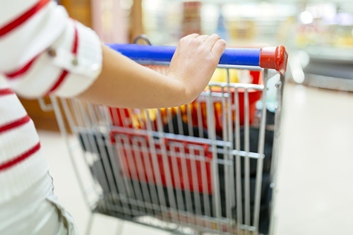 Woman Shopping In Supermarket