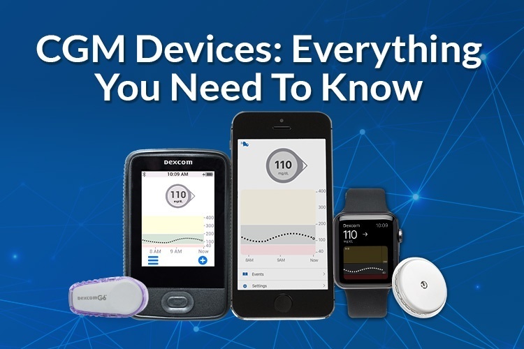 CGM Devices Everything You Need To Know - agroup of cgm devices and smart devices