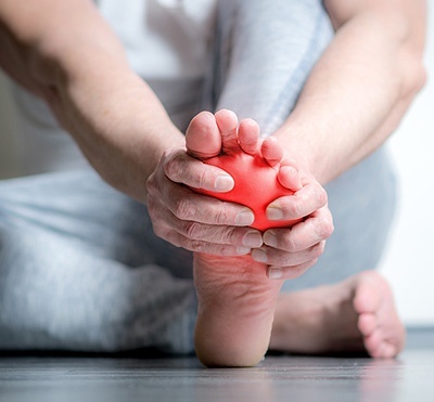 Redness or swelling on your foot