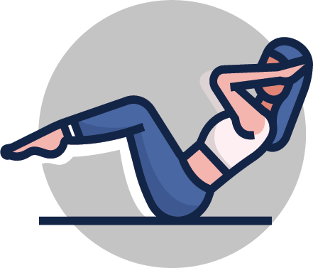 Icon of woman doing Yoga