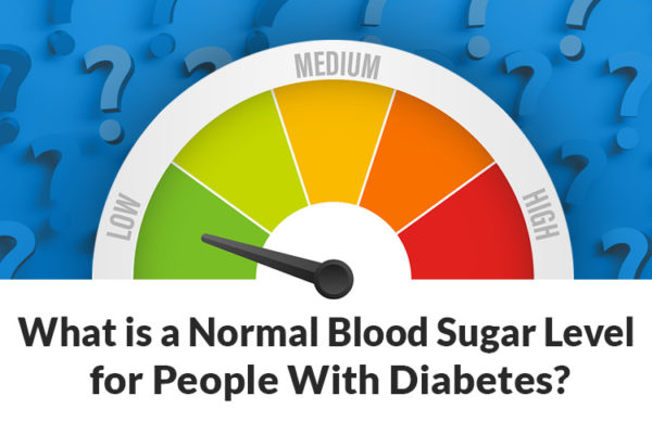 what is a normal blood sugar level for people with diabetes