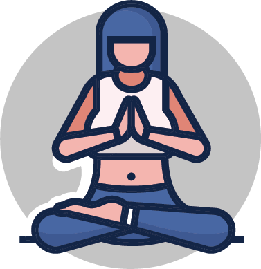 Icon of woman doing yoga