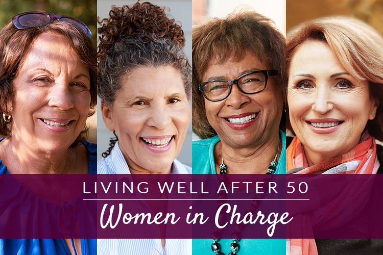 Four 50+ Women smiling