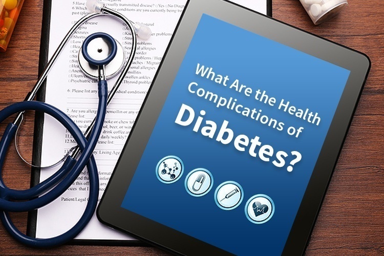 clip board with the words - What Are the Health Complications of Diabetes?