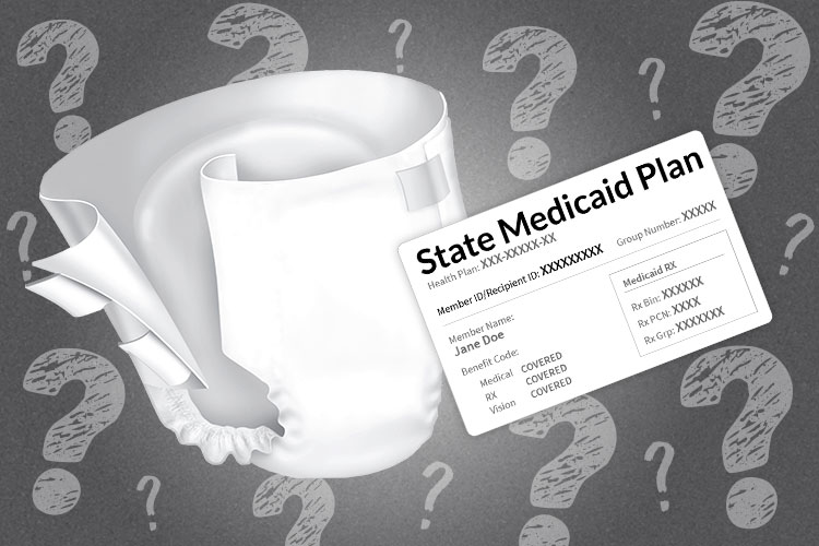 Medicaid card and  incontinence briefs