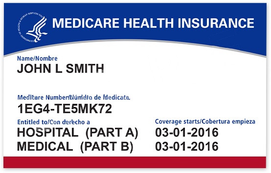 Medicare Health Insurance Card Example