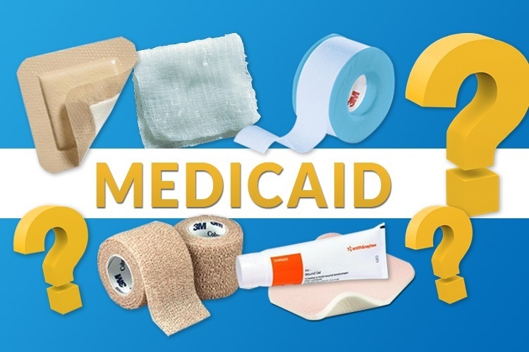Wound care supplies and question marks