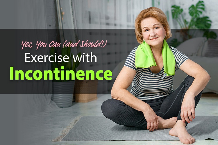 Yes You Can Exercise with Incontinence senior woman exercising