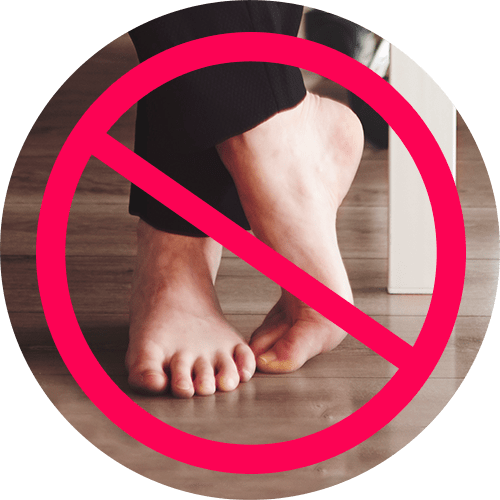 never walk barefoot icon never walk barefoot icon