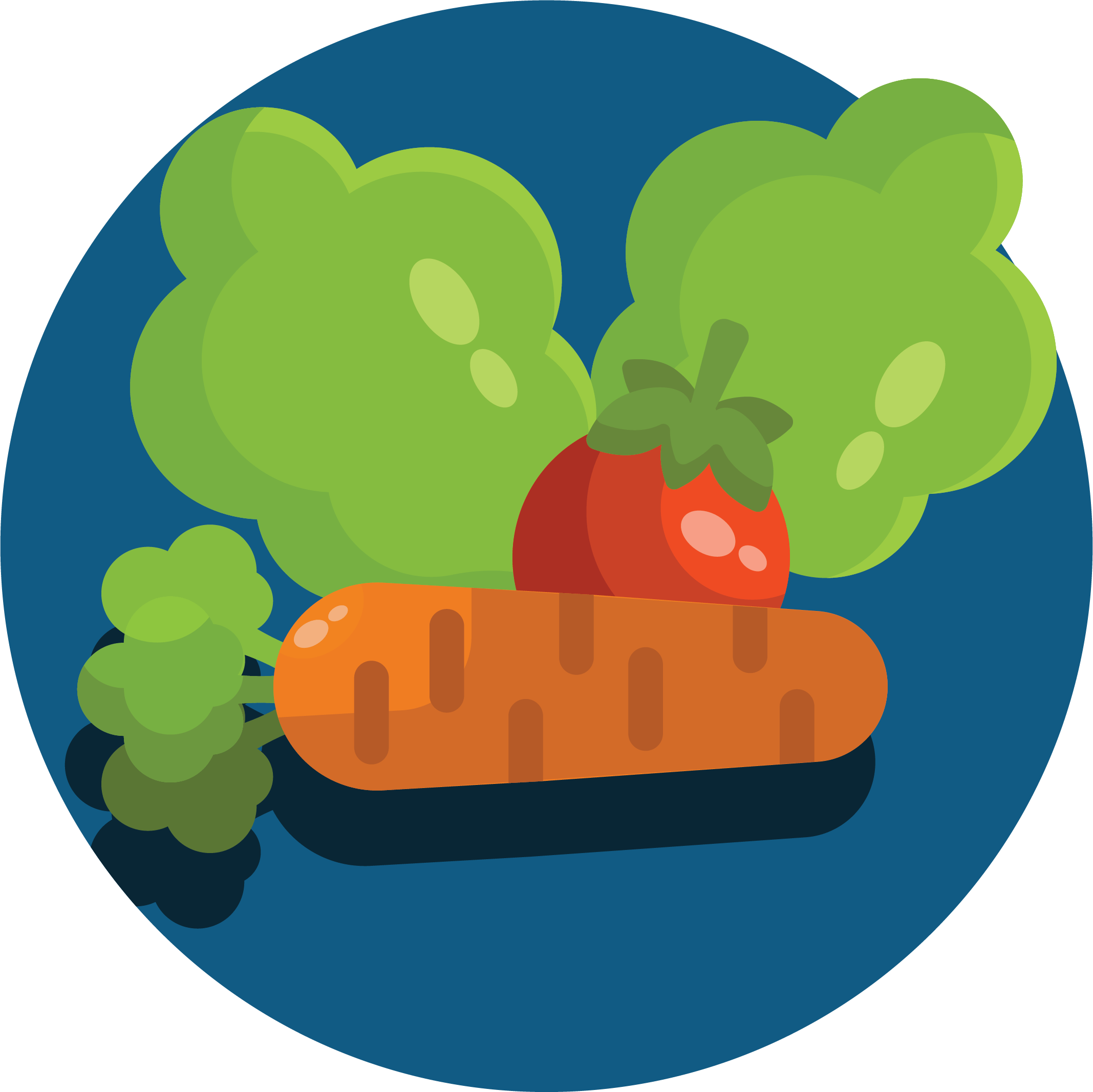 Garden produce is part of a healthy diet