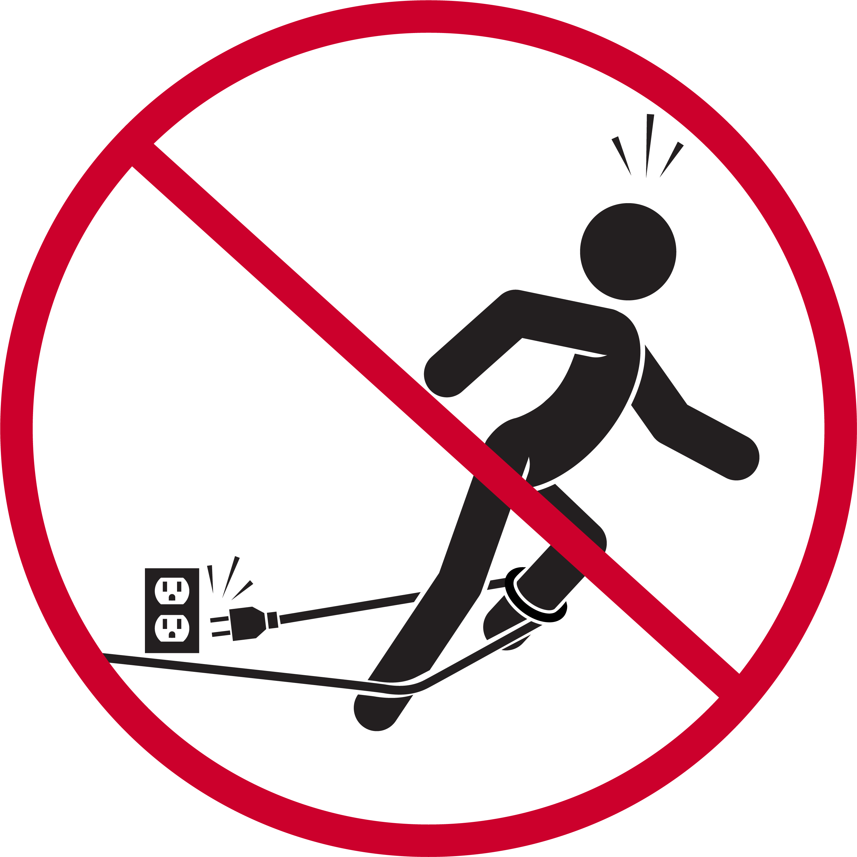 man tripping on a cord man tripping on a cord