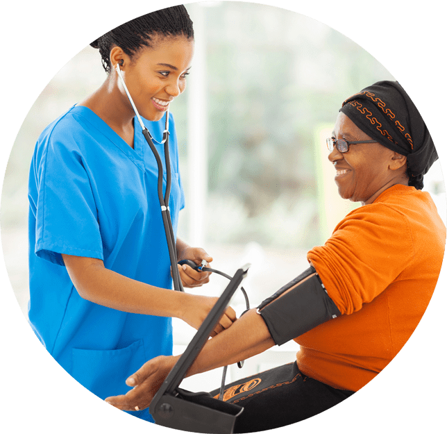 Nurse Measuring Blood Pressure