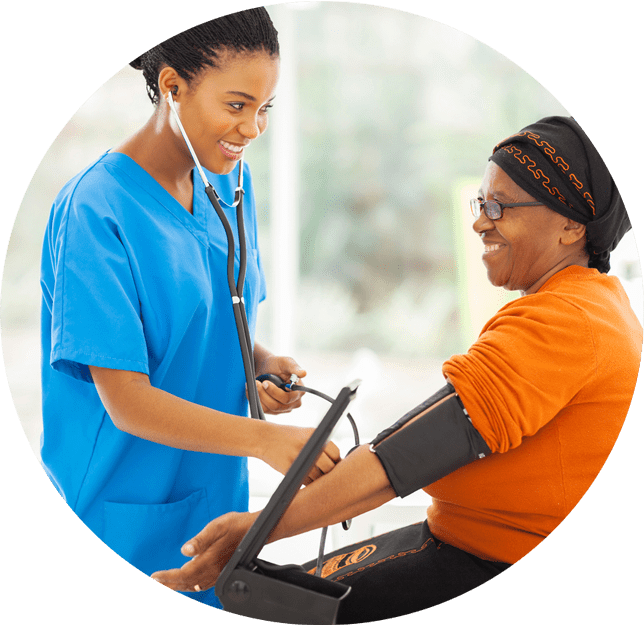 nurse-measuring-blood-pressure Nurse Measuring Blood Pressure