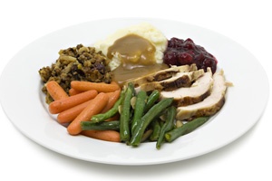 thanksgiving dinner plate